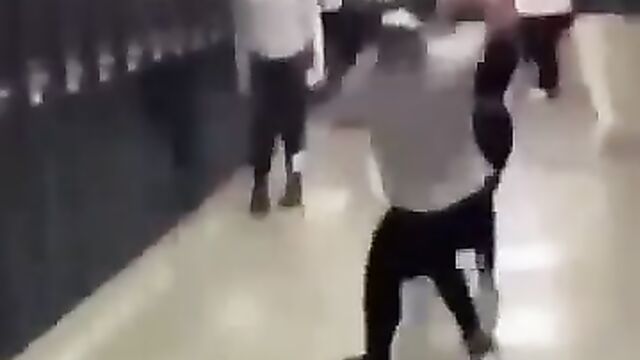 Boobs out as School Girls fight over a man in public - 1 image