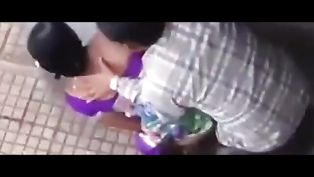 Sexy Indian couple caught having sex in public and recorded - 4 image