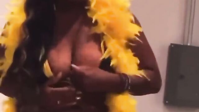 Whore swallows a ball and ejects it through her pussy - 3 image