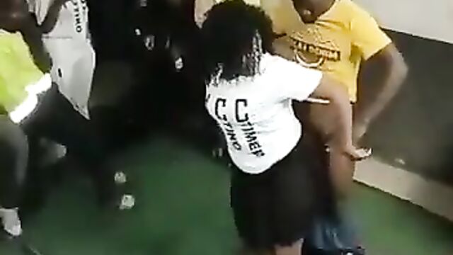 Weak man disappoints thot with big booty without panties at wild party - 1 image