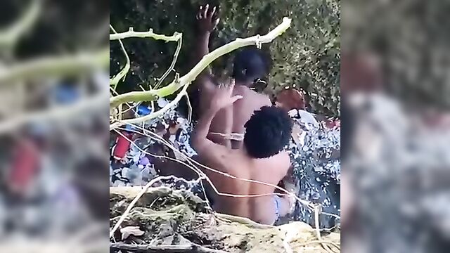 Horny Couples Caught Having Sex By The Seaside - 1 image