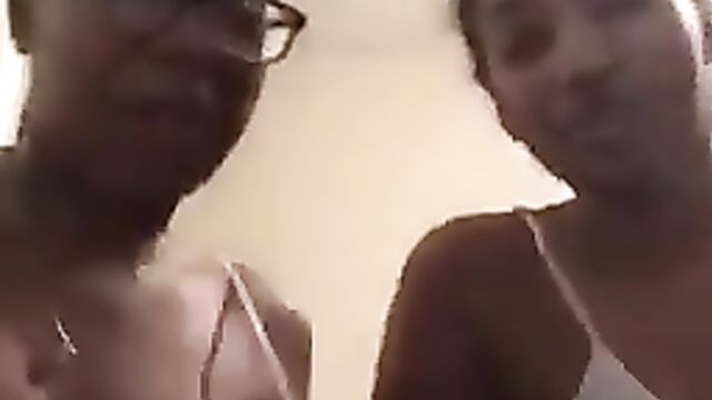 Two graduating students caught showing their big boobs on webcam - 5 image