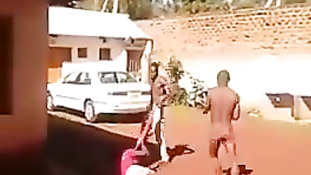 Angry Boyfriend fights naked man after he caught his girlfriend cheating - 3 image