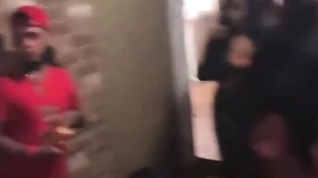 Boobs pop out, as chick with big boobs fights in public, throwing punches - 3 image