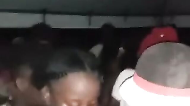 Nigerian sluts showing breasts in public at a wild party – Part 2 - 1 image