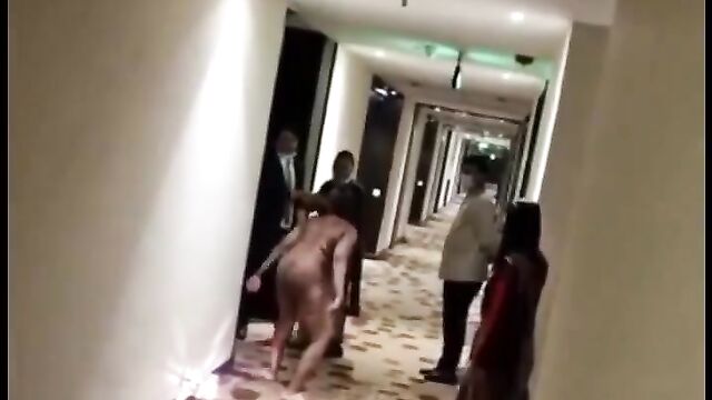 Mature African Woman With Big Breasts Strips Naked And Runs Mad In A Hotel In Public