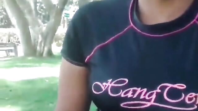 Pussy Exposed In Public As Ebony Girl Shows Her Toto To Passersby For $2 - 5 image